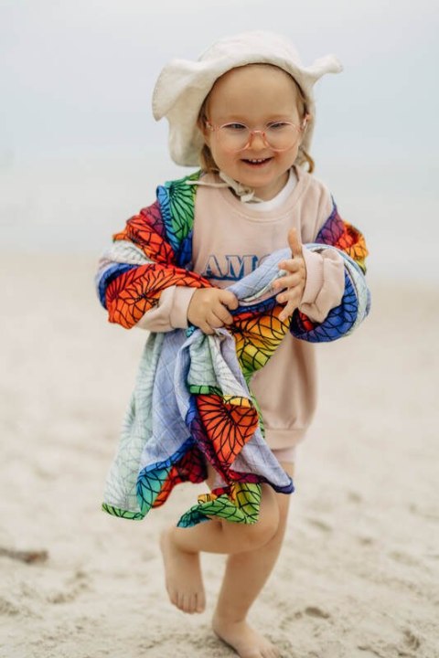 Otulacz Bambusowy Maxi - TĘCZOWY LOTOS (drugi gatunek)