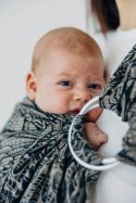 Żakardowa chusta kółkowa do noszenia dzieci, (100% bawełna), ramię bez zakładek - WOLNY DUCH - COCOON - standard 1.8m
