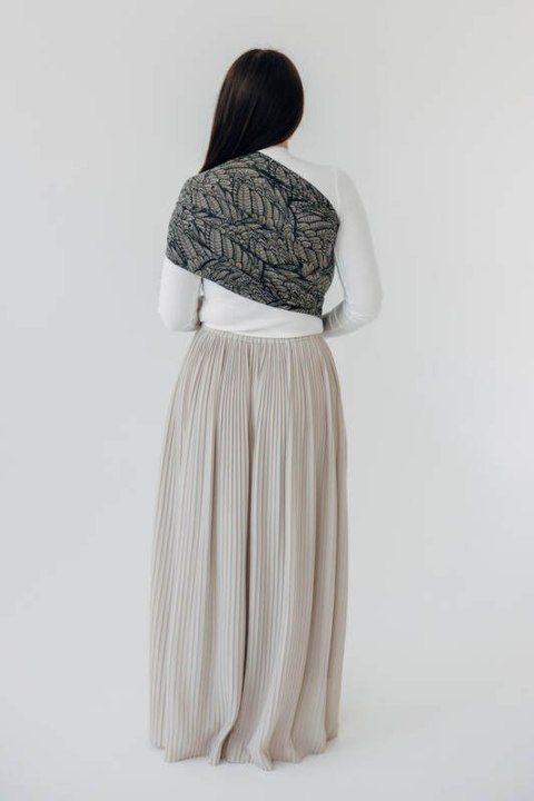 Żakardowa chusta kółkowa do noszenia dzieci, (100% bawełna), ramię bez zakładek - WOLNY DUCH - COCOON - standard 1.8m