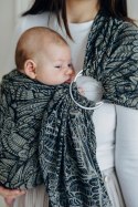 Żakardowa chusta kółkowa do noszenia dzieci, (100% bawełna), ramię bez zakładek - WOLNY DUCH - COCOON - standard 1.8m