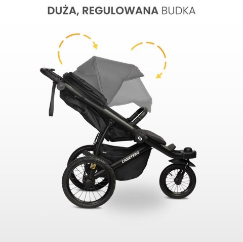 CARETERO WÓZEK SPACEROWY LIMA DELUXE BLACK