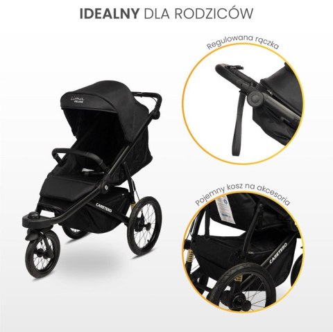 CARETERO WÓZEK SPACEROWY LIMA DELUXE BLACK