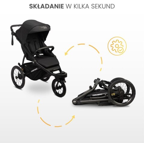CARETERO WÓZEK SPACEROWY LIMA DELUXE BLACK