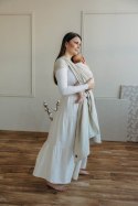 Chusta do noszenia dzieci, tkana splotem skośno-krzyżowym (50% bawełna, 25% konopie, 25% lyocell) - AIRY - rozmiar S