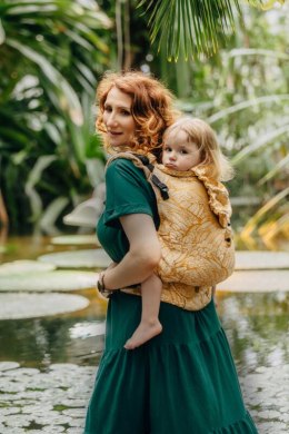 Nosidełko LennyPreschool z tkaniny żakardowej (100% wiskoza bambusowa), rozmiar preschool - WOLNY DUCH - AURUM