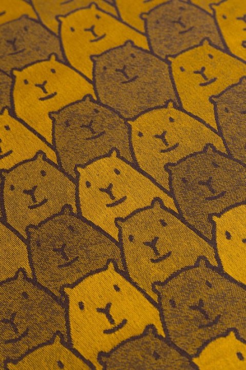 Nosidło Klamrowe Onbuhimo PRO z tkaniny żakardowej (100% bawełna), rozmiar standard - CAPYBARAS - TRIBU