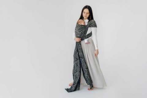 Żakardowa chusta do noszenia dzieci, 100% bawełna - WOLNY DUCH - COCOON - rozmiar L