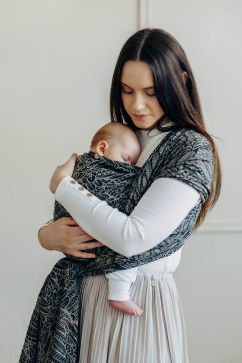 Żakardowa chusta do noszenia dzieci, 100% bawełna - WOLNY DUCH - COCOON - rozmiar L