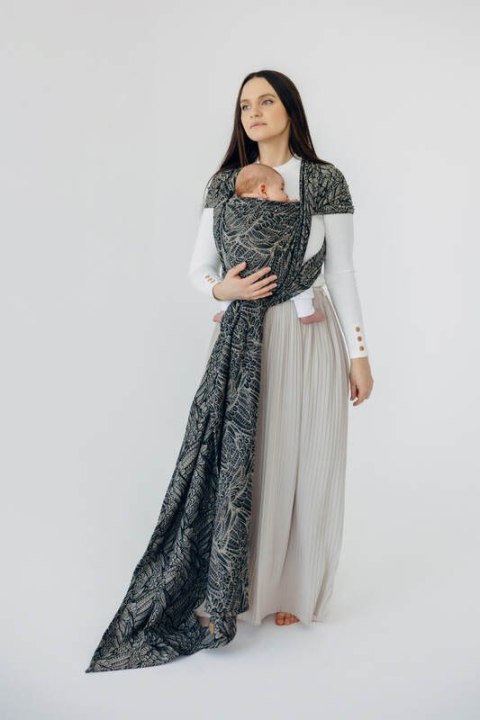 Żakardowa chusta do noszenia dzieci, 100% bawełna - WOLNY DUCH - COCOON - rozmiar M