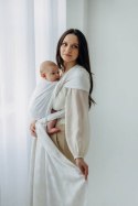 Żakardowa chusta do noszenia dzieci, 100% wiskoza bambusowa - VIRIDIFLORA - MILKY WAY - rozmiar L