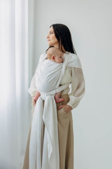 Żakardowa chusta do noszenia dzieci, 100% wiskoza bambusowa - VIRIDIFLORA - MILKY WAY - rozmiar XS