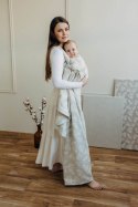 Żakardowa chusta do noszenia dzieci (50% bawełna, 25%konopie, 25% lyocell) - VIRIDIFLORA - CONNECT - rozmiar L