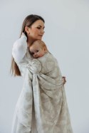 Żakardowa chusta do noszenia dzieci (50% bawełna, 25%konopie, 25% lyocell) - VIRIDIFLORA - CONNECT - rozmiar M