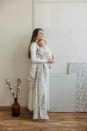Żakardowa chusta do noszenia dzieci (50% bawełna, 25%konopie, 25% lyocell) - VIRIDIFLORA - CONNECT - rozmiar S