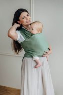 Chusta do noszenia dzieci, elastyczna - Sage - rozmiar standardowy 5.0 m (drugi gatunek)