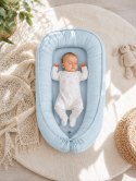 My Sweet Baby Kokon niemowlęcy dwustronny kojec otulacz Premium MY SWEET BABY- niebieski