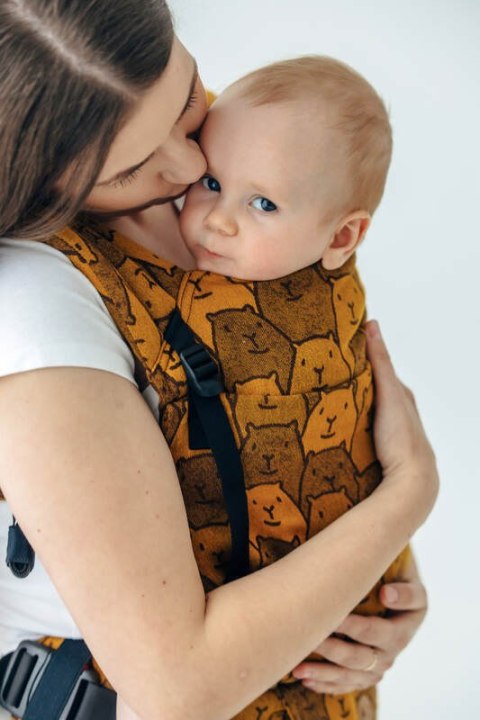 Nosidełko LennyLight z tkaniny żakardowej 100% bawełna , rozmiar standard - CAPYBARAS - TRIBU