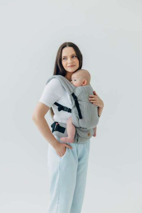 Nosidełko LennyLight z tkaniny żakardowej (54% jedwab, 46% bawełna) , rozmiar standard - LITTLE LOVE - MUNA