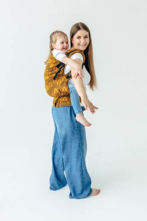 Nosidełko LennyPreschool z tkaniny żakardowej 100% bawełna, rozmiar preschool - CAPYBARAS - TRIBU