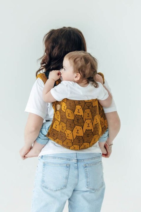 Nosidło Klamrowe Onbuhimo PRO z tkaniny żakardowej (100% bawełna), rozmiar toddler - CAPYBARAS - TRIBU