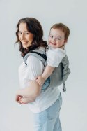 Nosidło Klamrowe Onbuhimo PRO z tkaniny żakardowej (54% jedwab, 46% bawełna), rozmiar Standard - LITTLE LOVE - MUNA