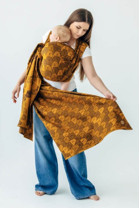 Żakardowa chusta do noszenia dzieci, 100% bawełna - CAPYBARAS - TRIBU - rozmiar L