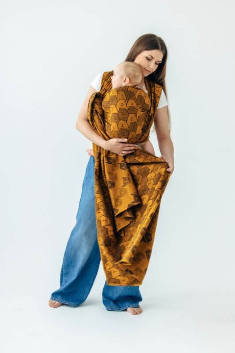 Żakardowa chusta do noszenia dzieci, 100% bawełna - CAPYBARAS - TRIBU - rozmiar XL