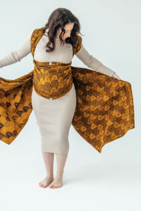 Żakardowa chusta do noszenia dzieci, 100% bawełna - CAPYBARAS - TRIBU - rozmiar M