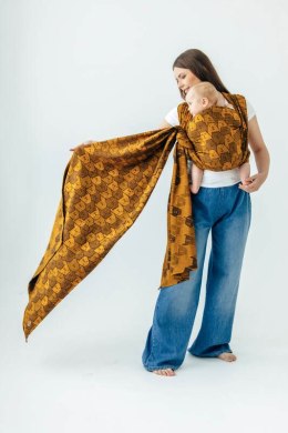 Żakardowa chusta do noszenia dzieci, 100% bawełna - CAPYBARAS - TRIBU - rozmiar S