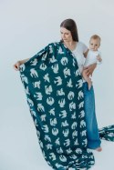 Żakardowa chusta do noszenia dzieci, 100% wiskoza bambusowa - BIRDY - SKYWARD - rozmiar L