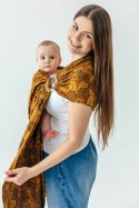 Żakardowa chusta kółkowa do noszenia dzieci, (100% bawełna), ramię bez zakładek - CAPYBARAS - TRIBU - standard 1.8m