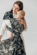 Żakardowa chusta do noszenia dzieci, 65% Bawełna 35% Jedwab - KRÓLOWA NOCY - PAMINA - rozmiar L