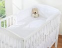 Bobono Ochraniacz do łóżeczka na szczebelki uniwersalny - Serduszka białe
