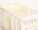 Bobono Ochraniacz do łóżeczka na szczebelki uniwersalny - Serduszka kremowe