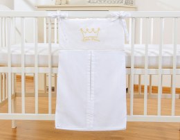 Bobono Przybornik- Torba na pampersy- Little Prince/Princess białe