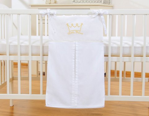 Bobono Przybornik- Torba na pampersy- Little Prince/Princess białe