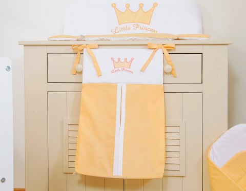 Bobono Przybornik- Torba na pampersy- Little Prince/Princess brzoskwiniowe