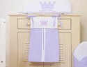 Bobono Przybornik- Torba na pampersy- Little Prince/Princess fioletowe