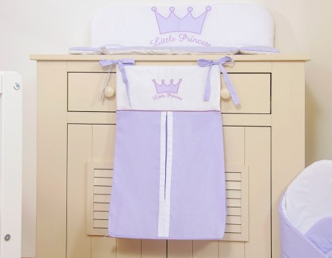 Bobono Przybornik- Torba na pampersy- Little Prince/Princess fioletowe