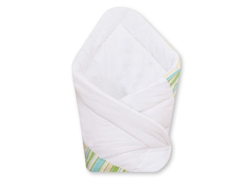 Bobono Rożek dla niemowląt miękki- Basic paseczki zielone