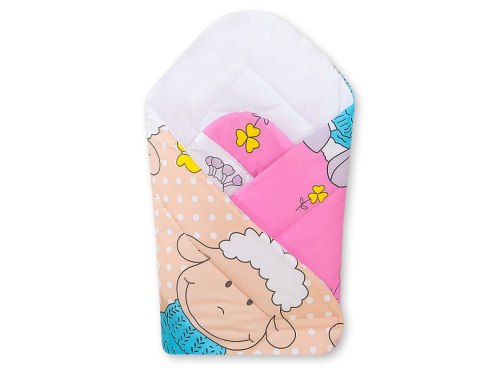 Bobono Rożek miękki- Basic owieczki różowo-beżowe