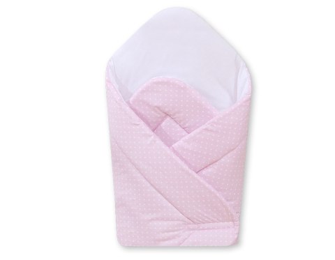 Bobono Rożek usztywniany- Wiszące serduszka kropki na różu