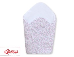 Bobono Rożek usztywniany- Wiszące serduszka łączka różowa