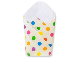 Bobono Rożek z usztywnieniem- Basic ciemne grochy na tle ecru