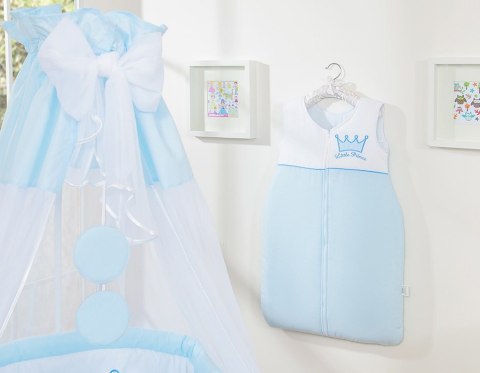 Bobono Śpiworek dla dzieci bawełniany M 6-12 mcy TOG 2.5 całoroczny ocieplany Little Prince niebieski