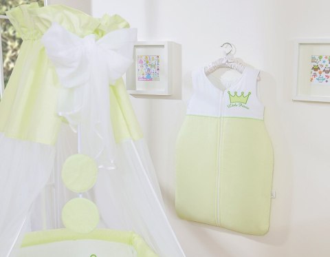 Bobono Śpiworek dla dzieci bawełniany M 6-12 mcy TOG 2.5 całoroczny ocieplany Little Prince zielony