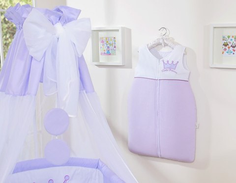 Bobono Śpiworek dla dzieci bawełniany M 6-12 mcy TOG 2.5 całoroczny ocieplany Little Princess fioletowy