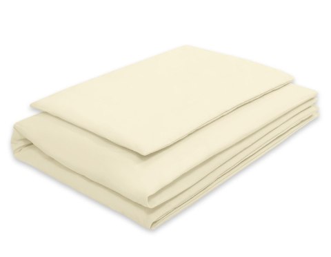 My Sweet Baby Bawełniana pościel dla dzieci 2-częściowa poszewki na poduszkę 60x40 i na kołderkę 120x90 - kremowa