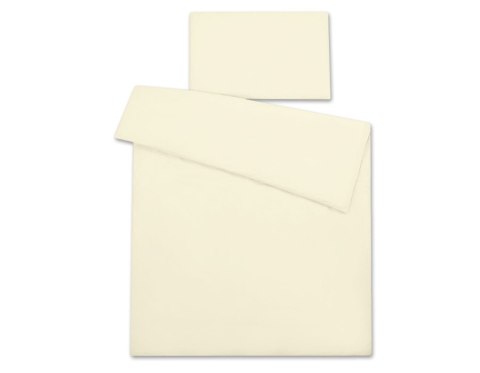 My Sweet Baby Bawełniana pościel dla dzieci 2-częściowa poszewki na poduszkę 60x40 i na kołderkę 120x90 - kremowa