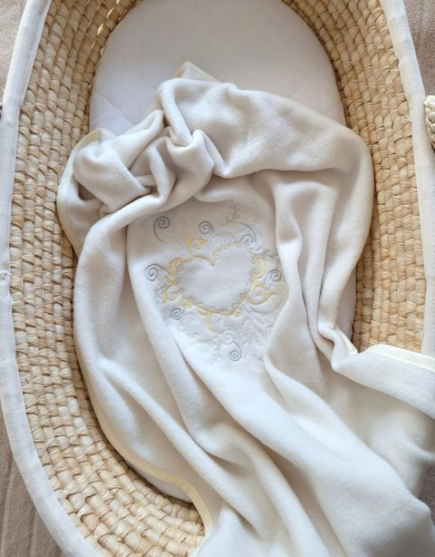 My Sweet Baby Kocyk polarowy dla niemowląt - Chic kremowy